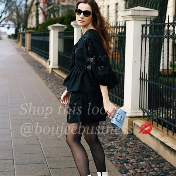 H&M Sequin Appliquéd Blouse + Shorts Set - Picture 2 of 16